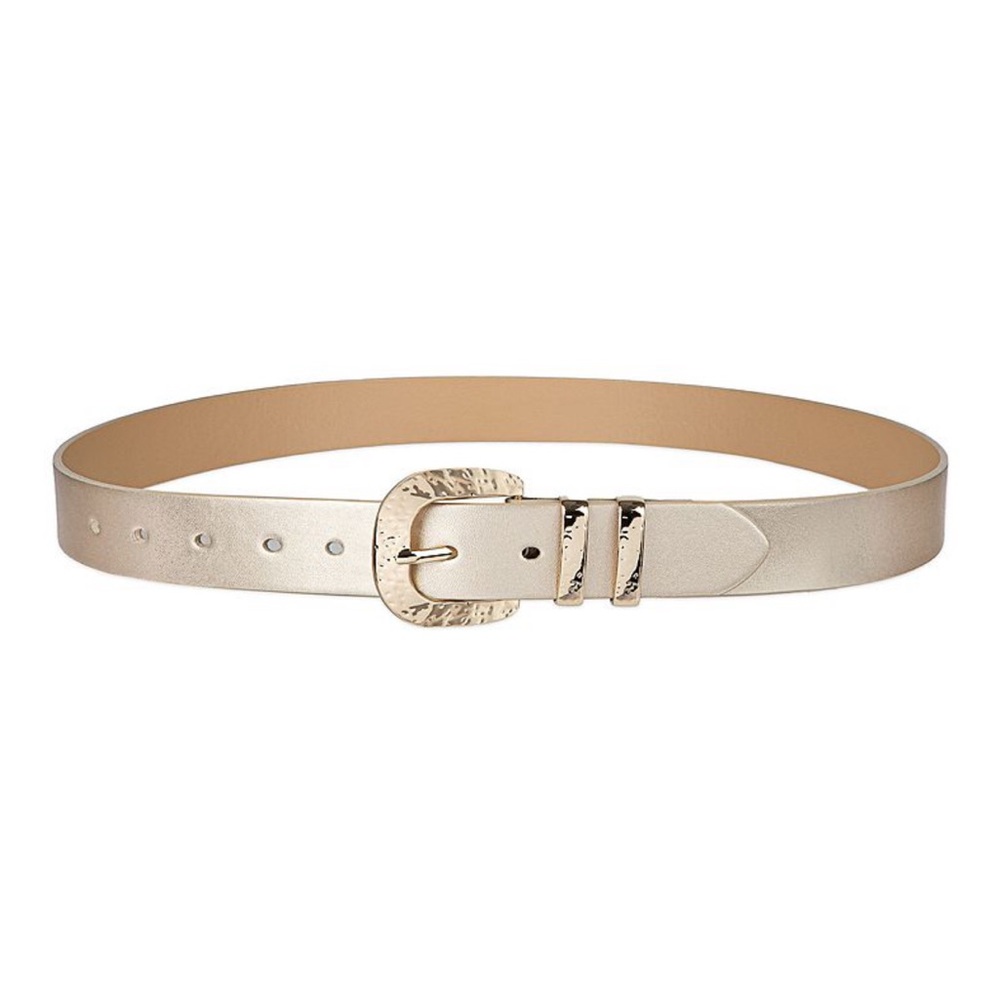 Elegant Tan Belt with Gold Buckle - Picture 4 of 13